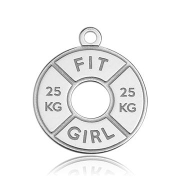 Charm Weight Lifting 'Fit Girl' Silver 925 BL 305 - 0,4 mm