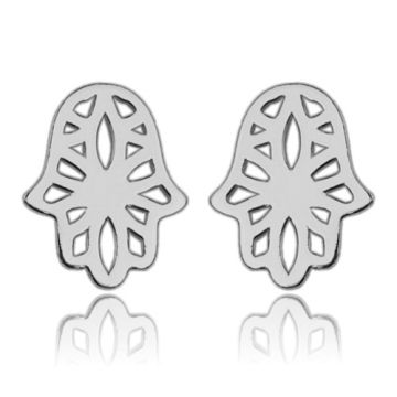 Earstuds, Earrings Hamsa Silver 925, SZ 26