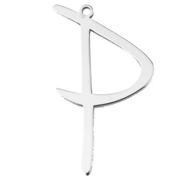 Charm Big Letter P, silver 925 BL 831 - 0,8 mm