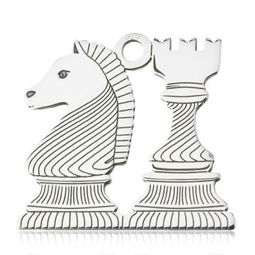 Charm Chess, silver 925 BL 856 - 0,8 mm