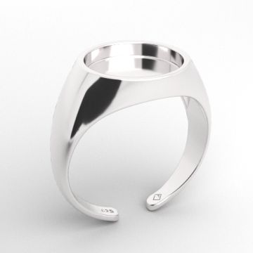 Adjustable ring / base for stone 10 mm, silver 925 PB-0029