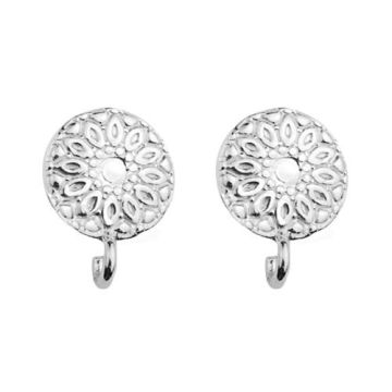 Earrings, Earstuds with hook Silver 925 SZ 123