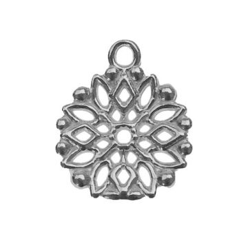 Charm Rosette open-work Silver 925 S-CHARM 210