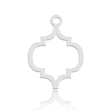 Decorative pendant, arabesque, 925 silver BL 994 - 0.4 mm