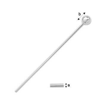 Headpins with ball - lenght 30 mm Silver 925 SZPK 2 - 30 mm