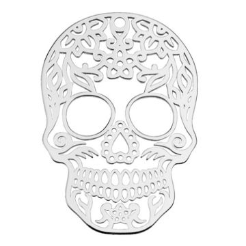 Pendant Mexican Skull Silver 925 BIG BL 6 - 0,8 mm