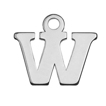 Charm Letter 'W' Silver 925 MBL W - 0,4 mm