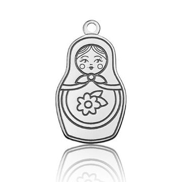 Charm Matryoshka Doll Silver 925 BL 382 - 0,4 mm