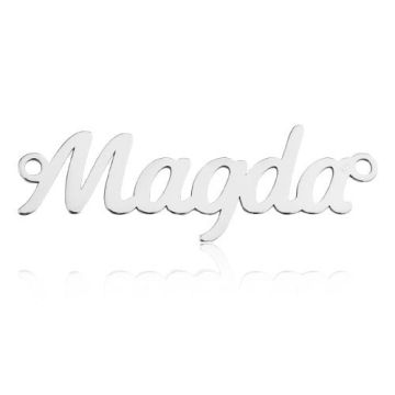 Zawieszka / Łącznik Imię Magda, srebro 925 BL MAGDA - 0,4 mm