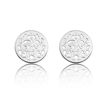 Earrings, earstuds Rosettes Silver 925, SZ 49