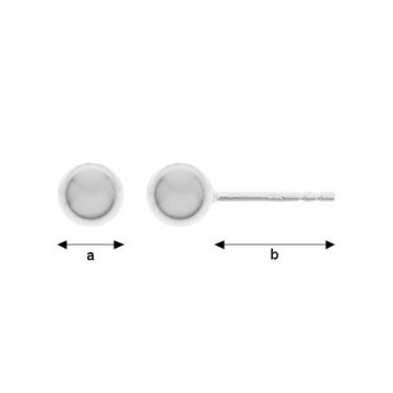 Earstud with ball 5 mm, Silver 925 KLSG 5