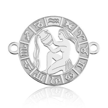 Łącznik Znak zodiaku Wodnik, srebro 925 BL 667 - 0,4 mm