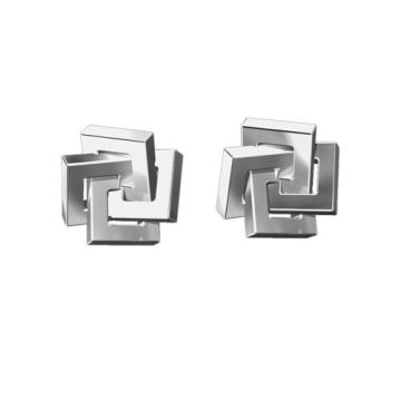 Earrings, earstuds Squares Silver 925, SZ 52