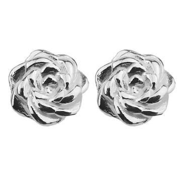 Earrings, earstuds Flowers Rose, Silver 925 SZ 136