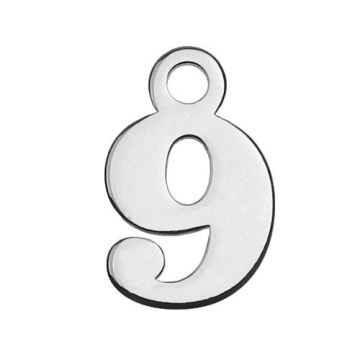 Charm Number 9 Silver 925 MBL 9 - 0,8 mm