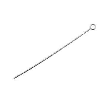 Headpin with hook 45 mm Silver 925 SZPO 0,80 40 mm (1)