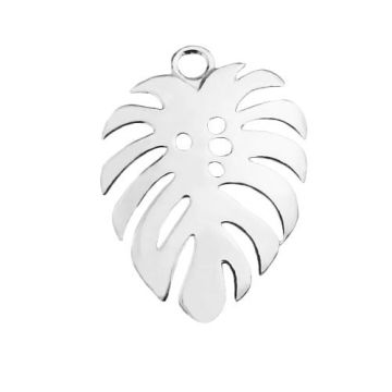 Charm Monstera Leaf Silver 925 S-CHARM 467