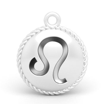 Decorative pendant - Leo Zodiac Sign, Silver 925 P08