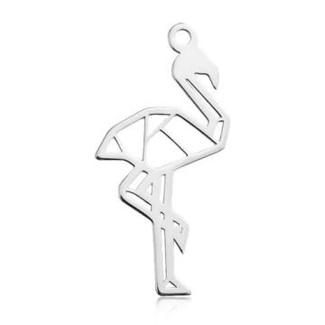 Charm Origami Flamingo Silver 925 BL 628 - 0,4 mm