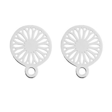 Earrings, earstuds Rosettes Silver 925 SZ 115