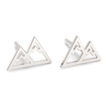 Decorative Mountains Earstuds, silver 925 SZ 926