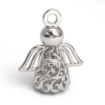 Decorative, open-work Angel Pendant , silver 925 S-CHARM 711