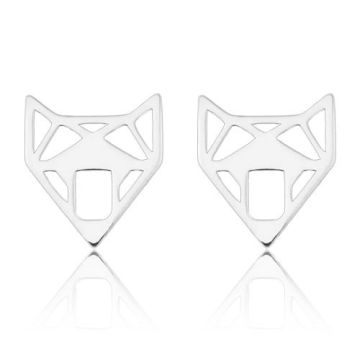 Earstuds / earrings origami Fox, srebro 925 SZ 294