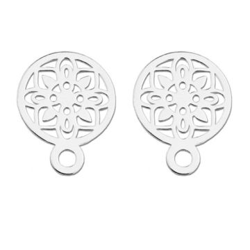 Earrings, earstuds Rosettes Silver 925 SZ 121