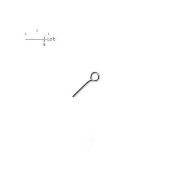 Headpin with Hook 5 mm Silver 925 SZPO 0,80 5 mm