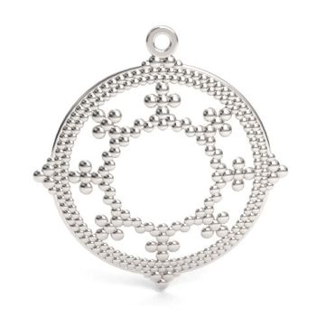 Decorative pendant - rosette, medallion with ornament, silver 925 S-CHARM 751