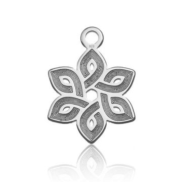 Charm Geometrical Flower Silver 925 BL 432 - 0,4 mm