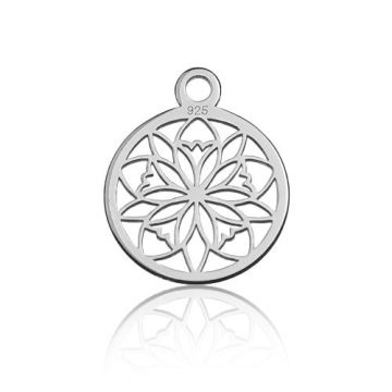 Charm Rosette open-work Silver 925 BL 439 - 0,8 mm