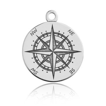 Charm Wind Rose Silver 925 BL 589 - 0,8 mm