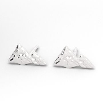 Earrings, earstuds Mountains, silver 925, SZ 196