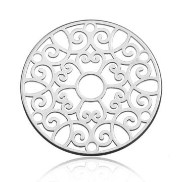 Charm/Connector open-work Rosette Silver 925 BL 503 - 0,4 mm