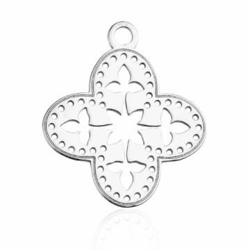 Charm Open-work Flower Silver 925 BL 644 - 0,4 mm