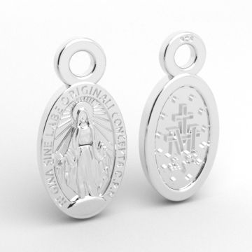 Decorative charm, miraculous medallion, Silver 925 S-CHARM 822