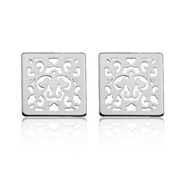 Earrings, earstuds Squares Silver 925, SZ 48