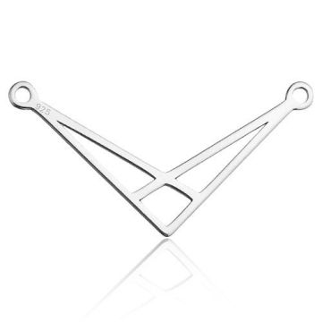 Connector Triangle Origami Silver 925 BL 632 - 0,4 mm