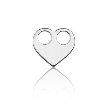 Small Celebrity Charm Heart Silver 925 BL 452 - 0,8 mm