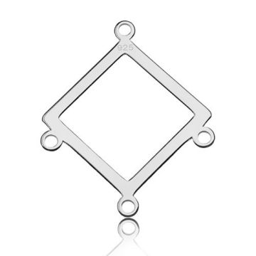 Earrings finding Square Silver 925 BL 328 - 0,4 mm