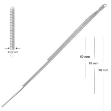 Baza do kolczyków 3 łańcuszki srebro EKS-2 MM 50X70X90