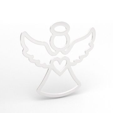 Decorative pendant - angel with heart, 925 silver BL 1004 - 0.4 mm