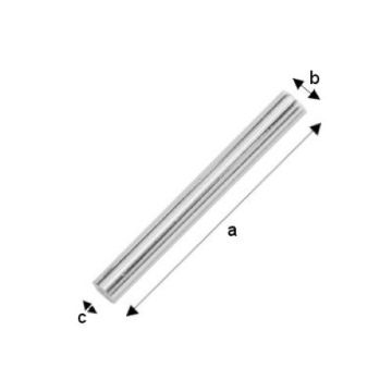 Cut tube straight 15 mm Silver 925 RURP - 1,5 mm / 15 mm