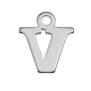 Charm Letter 'V' Silver 925 MBL V - 0,4 mm