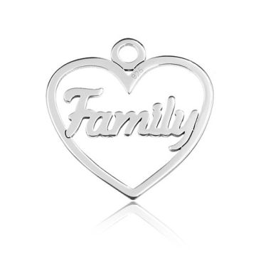 Charm Heart Family, silver 925 BL 892 - 0,4 mm