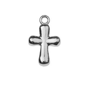 Charm Small Convex Cross Silver 925 S-CHARM 302