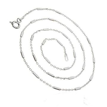 Decorative Anker chain Silver 925, 45 CM