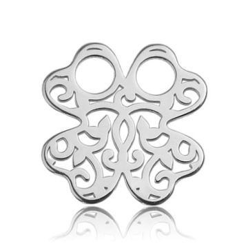 Charm 'Celebrities' Clover open-work Silver 925 BL 262