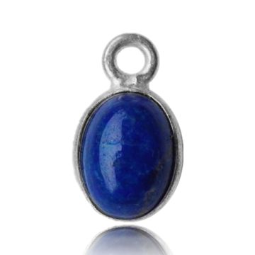 Pendant with natural stone - lapis lazuli, 925 silver KNO-LAPISLAZULI